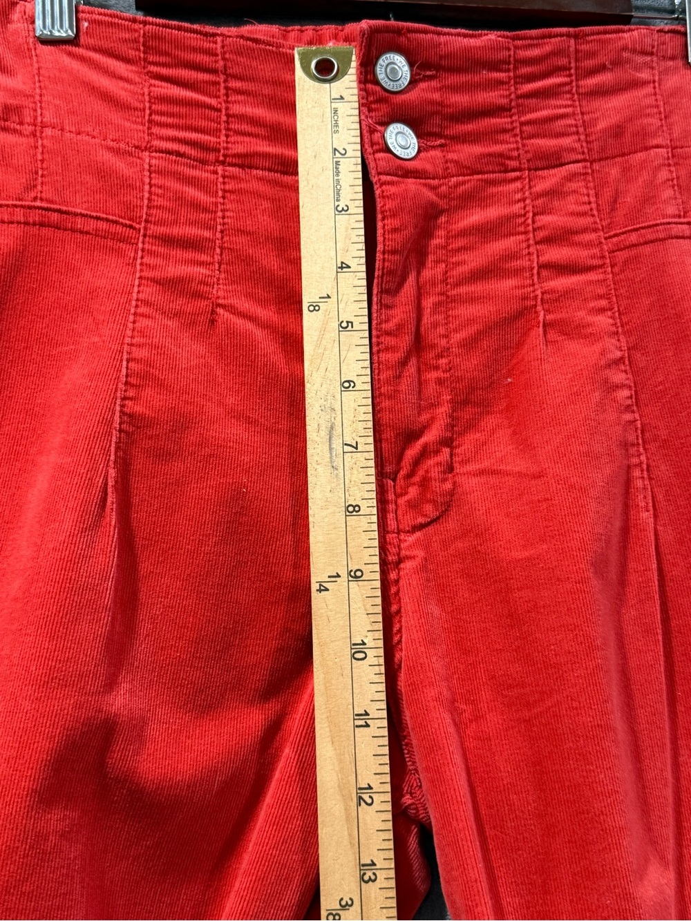 Free People We the Free Size 29 Jayde High Rise Flare Jean Corduroy Cord Pants - Picture 4 of 8
